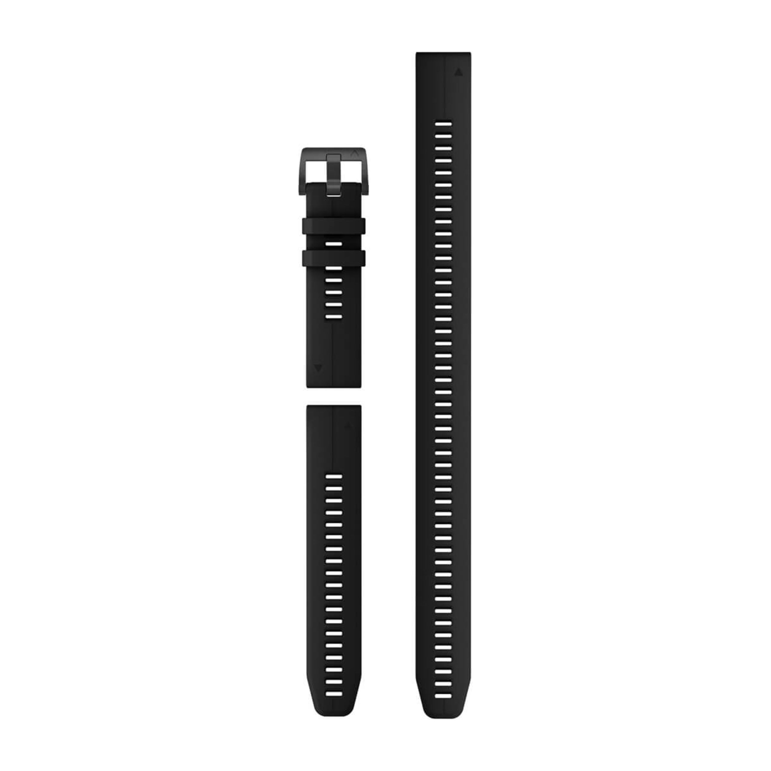 Quickfit 22 Watch Straps - Black Silicone (3-Piece Dive Set)