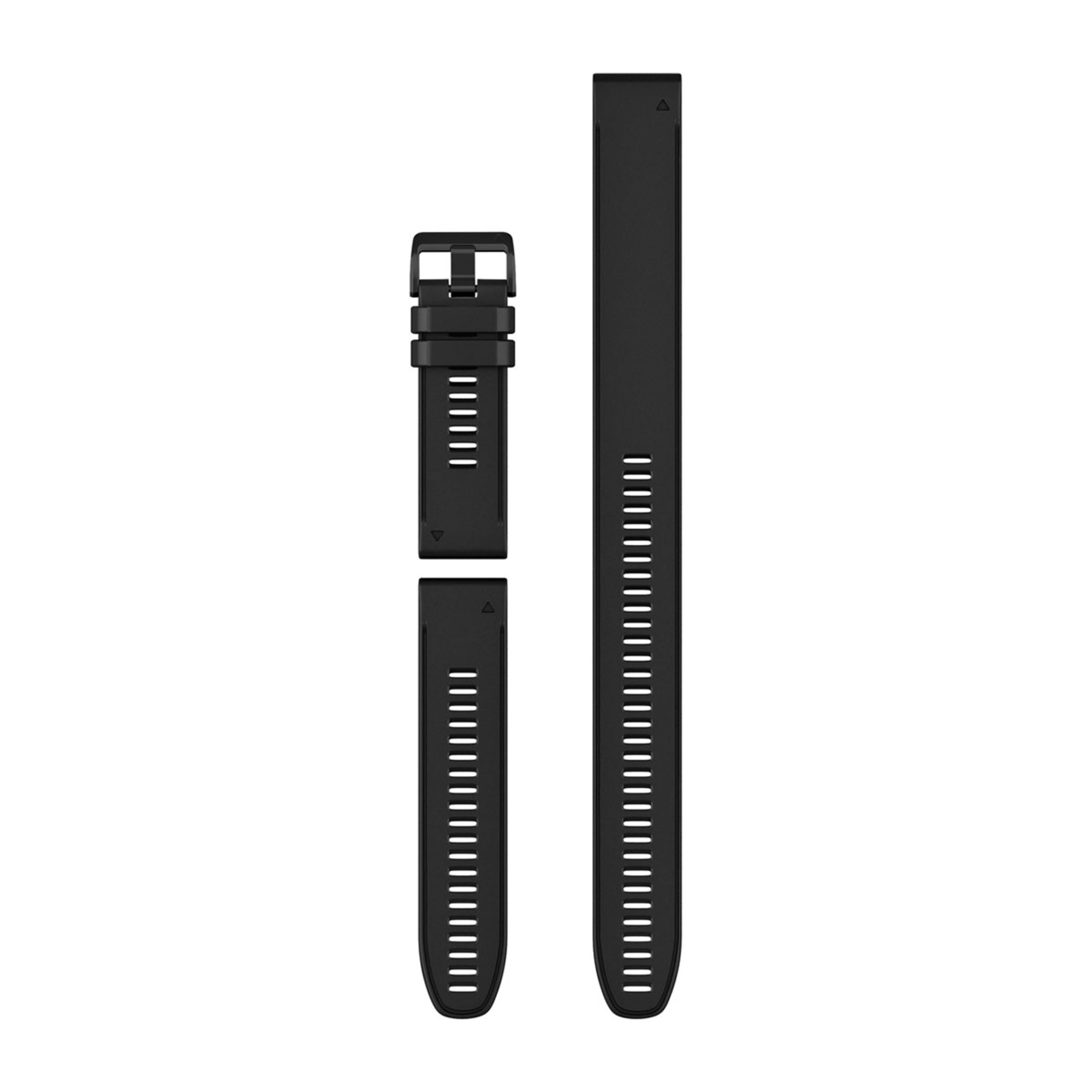 Quickfit 26 Watch Bands - Black Silicone (3-Piece Dive Set)
