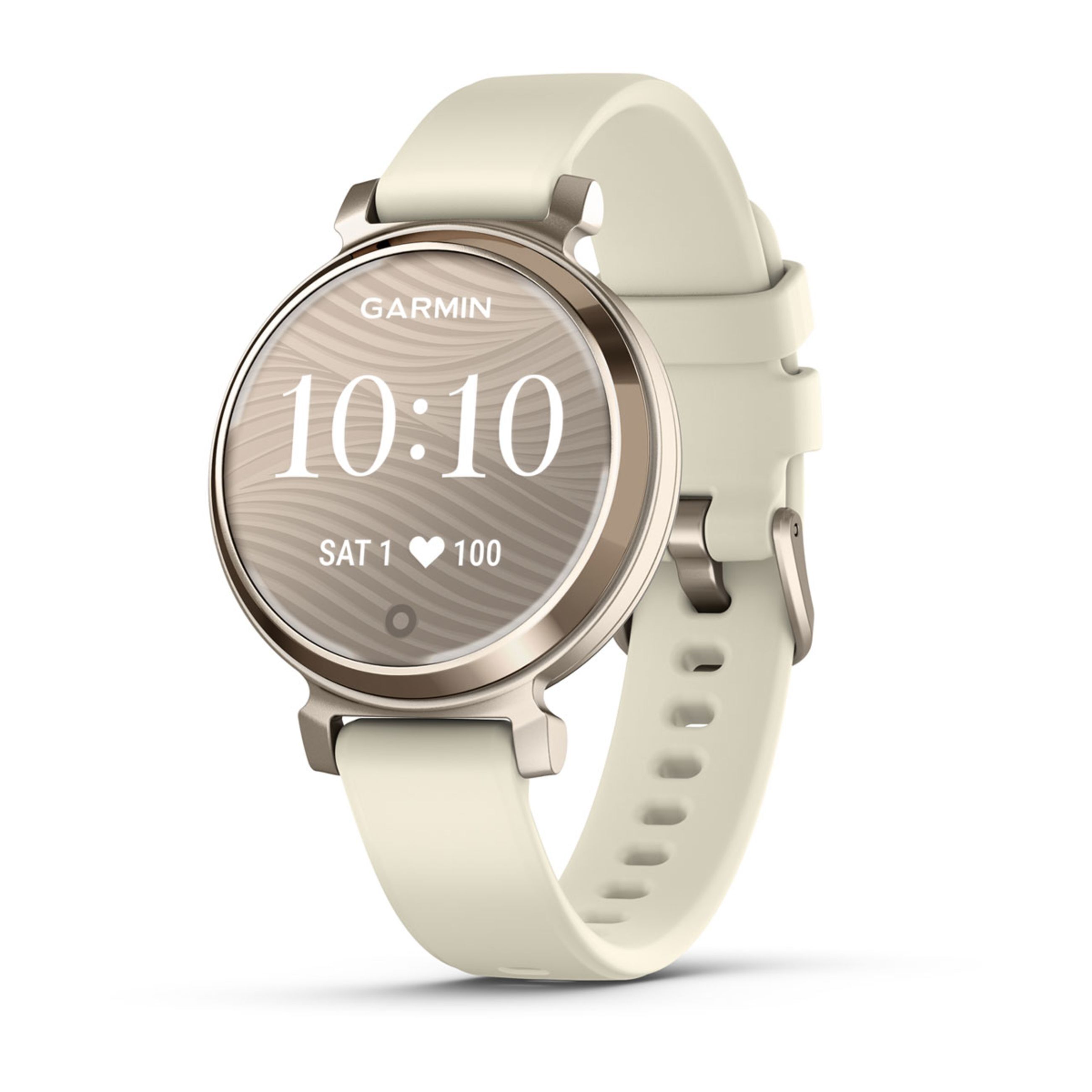 Lily 2 Active - Cream Gold With Coconut Silicone Band