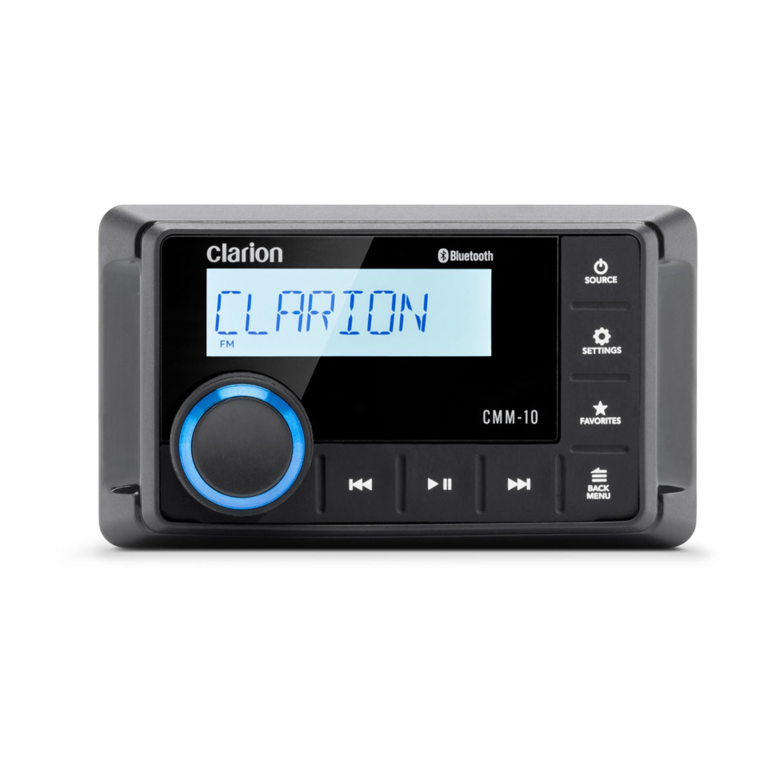 Clarion Marine Compact Source Unit - With Lcd Display (Cmm-10)