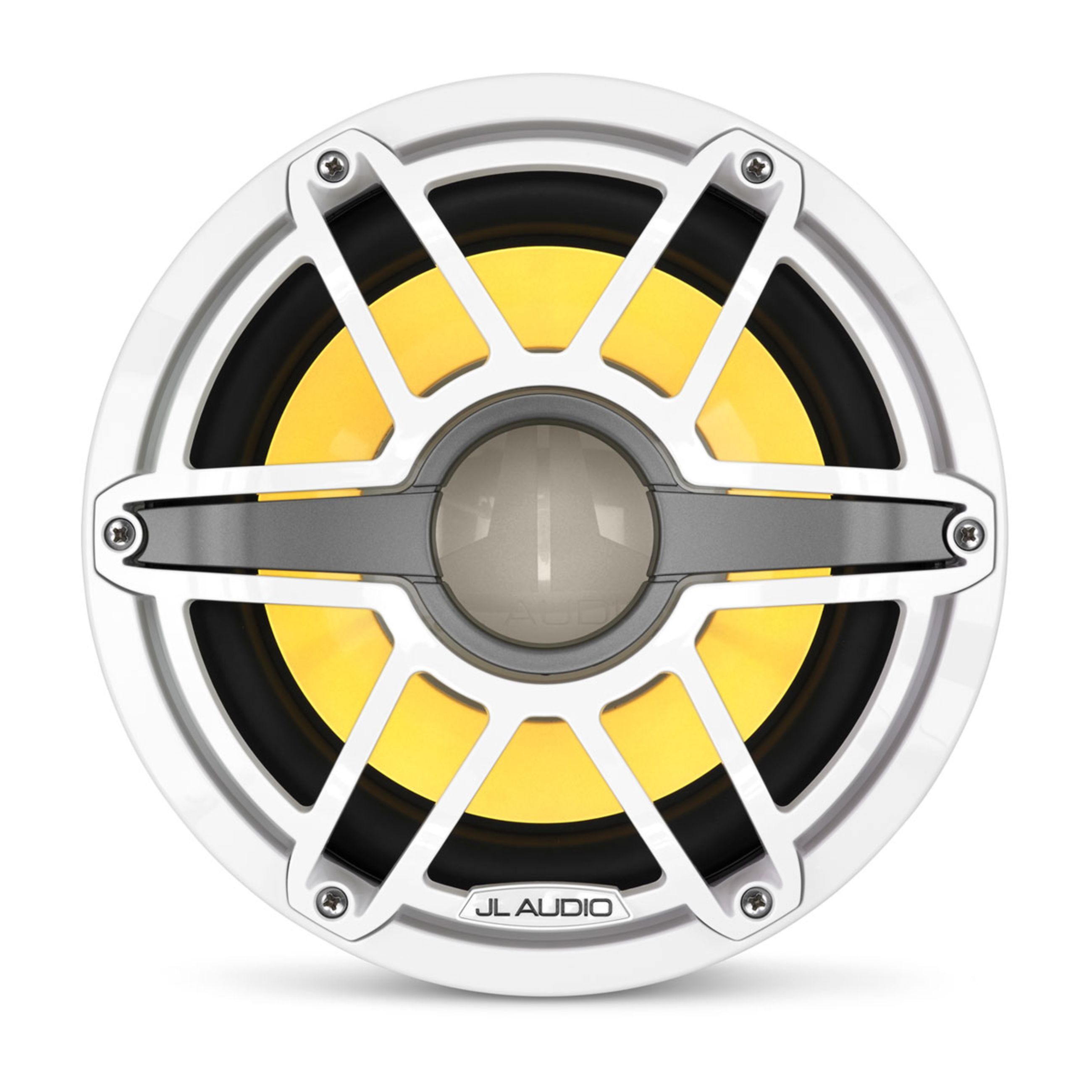 Jl Audio M6 Marine Subwoofer - 10" With Led And White Sport Grille (M6-10W-S-Gwgw-I-4)