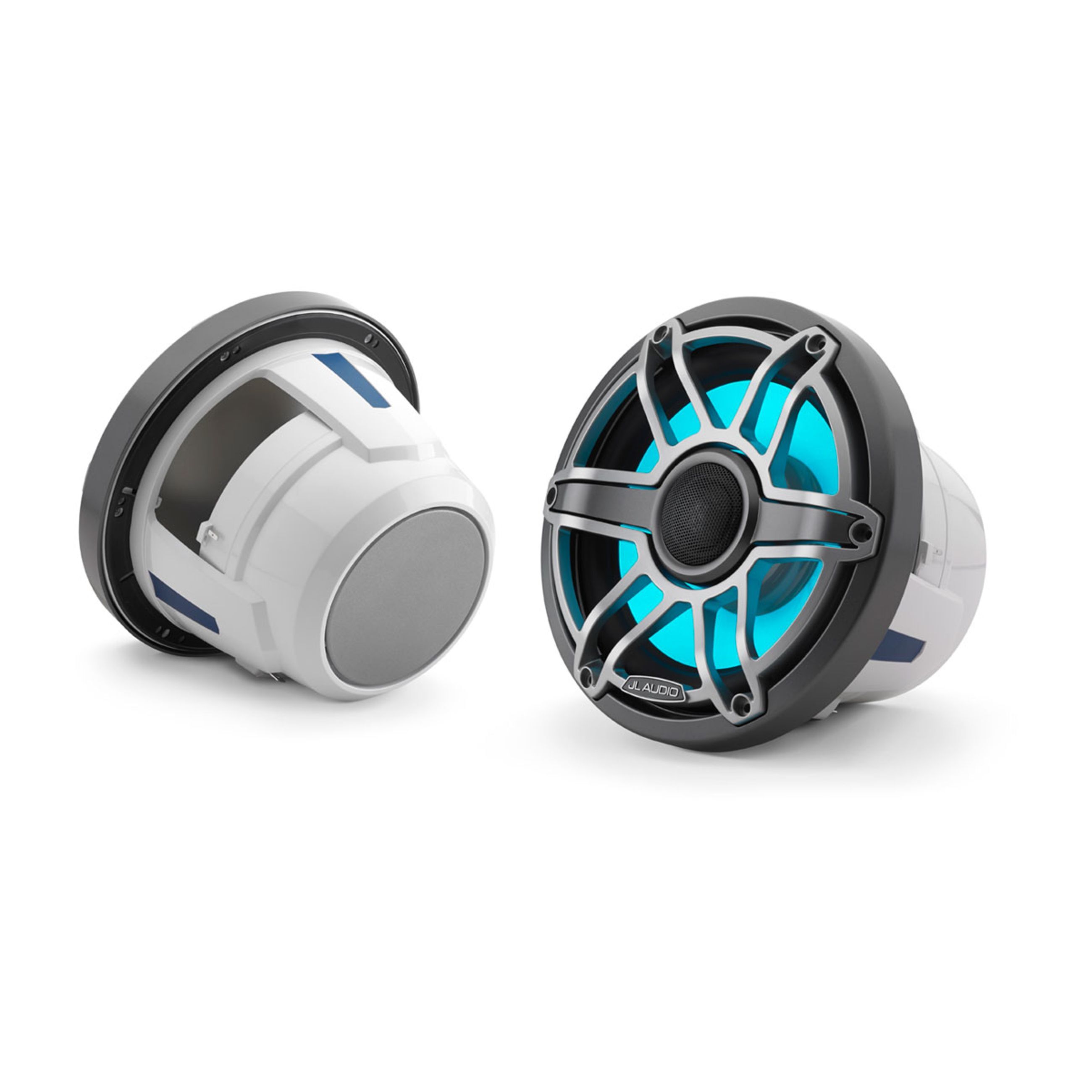 Jl Audio M6 Marine Speakers - 8.8" With Led And Titanium Sport Grille (M6-880X-S-Gmti-I)