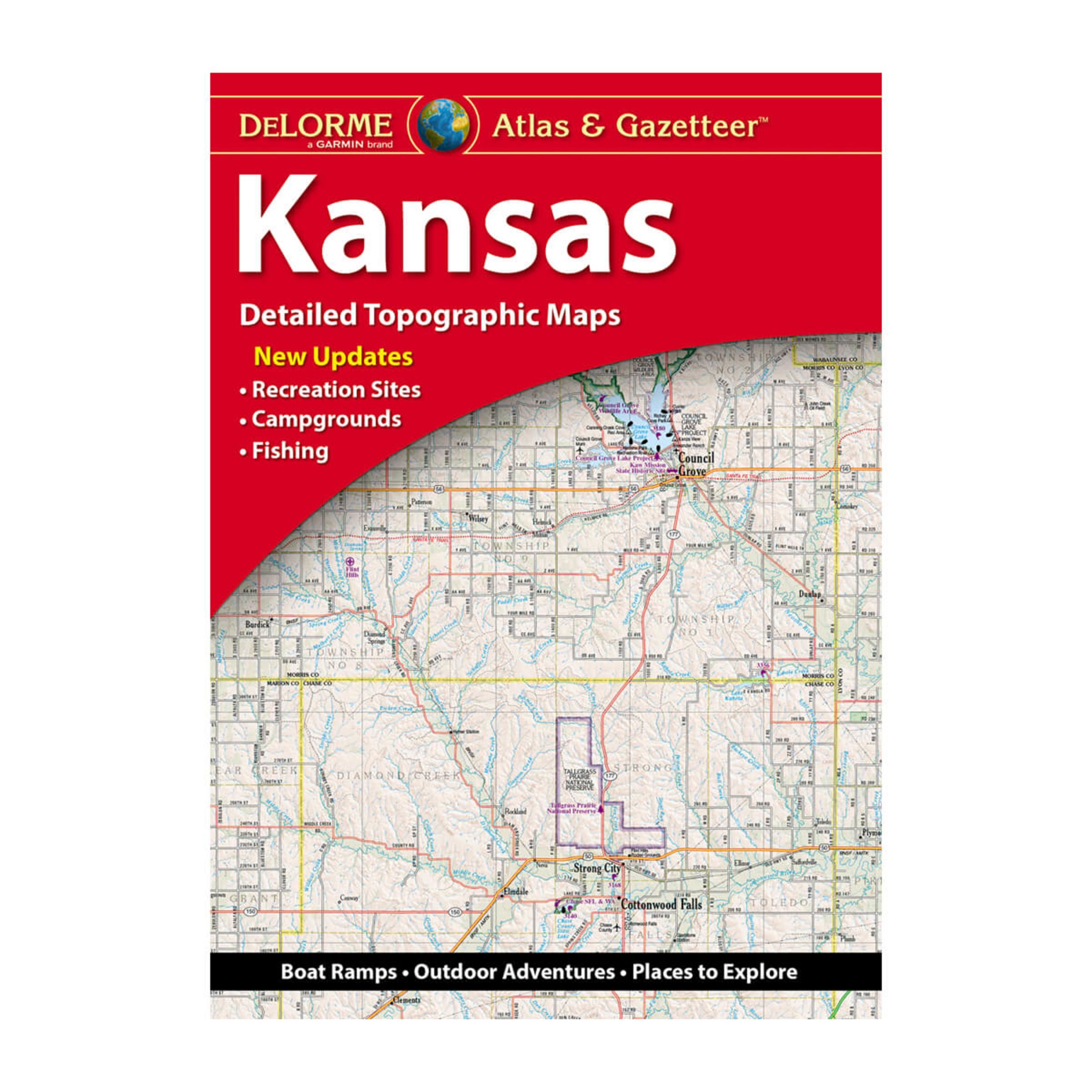 Delorme Atlas & Gazetteer Paper Maps - Kansas