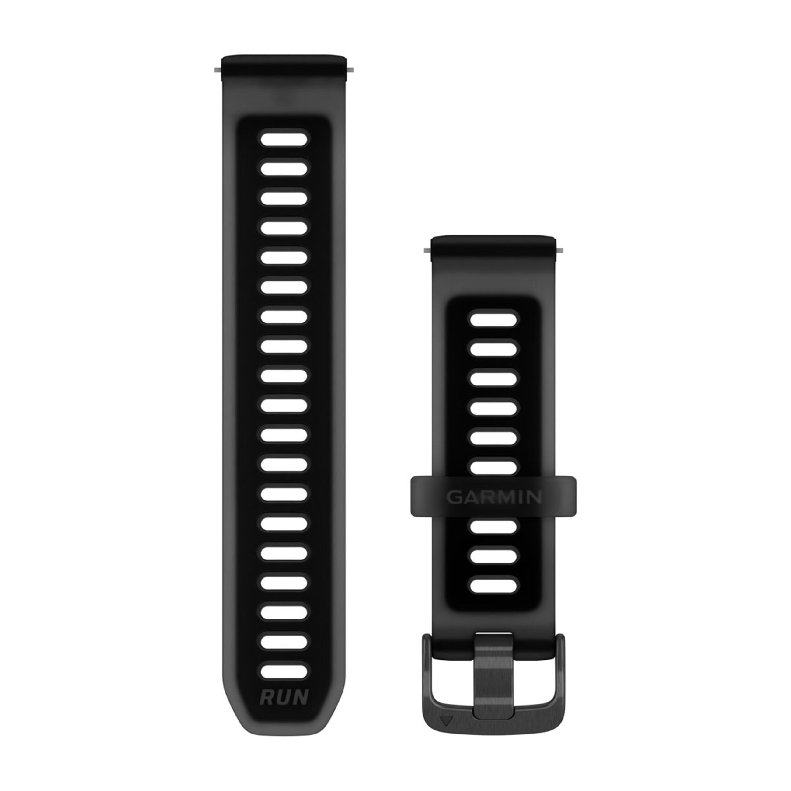 Quick Release Bands (20 Mm) - Translucent Black/Black With Slate Hardware